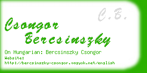 csongor bercsinszky business card